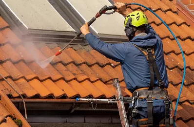 Démoussage et hydrofuge de toiture à Brosville